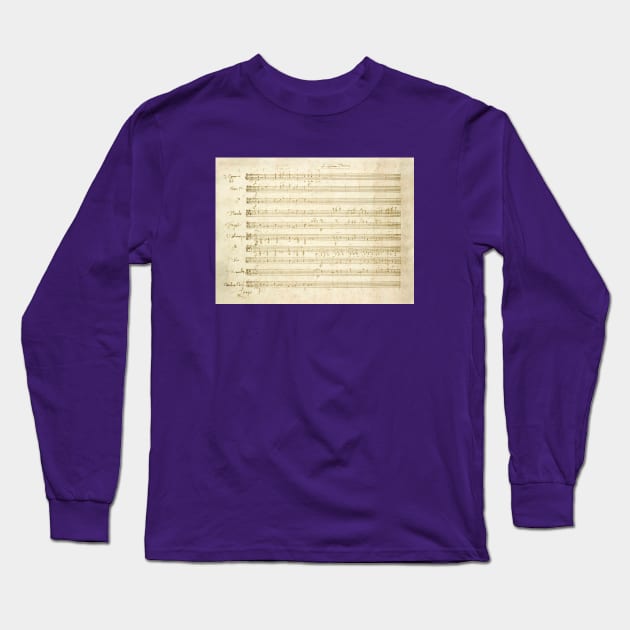 Haydn | Symphony | Original manuscript score Long Sleeve T-Shirt by Musical design